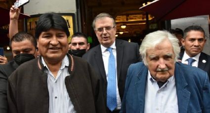 Se reúne Marcelo Ebrard con José Mujica y Evo Morales: FOTOS