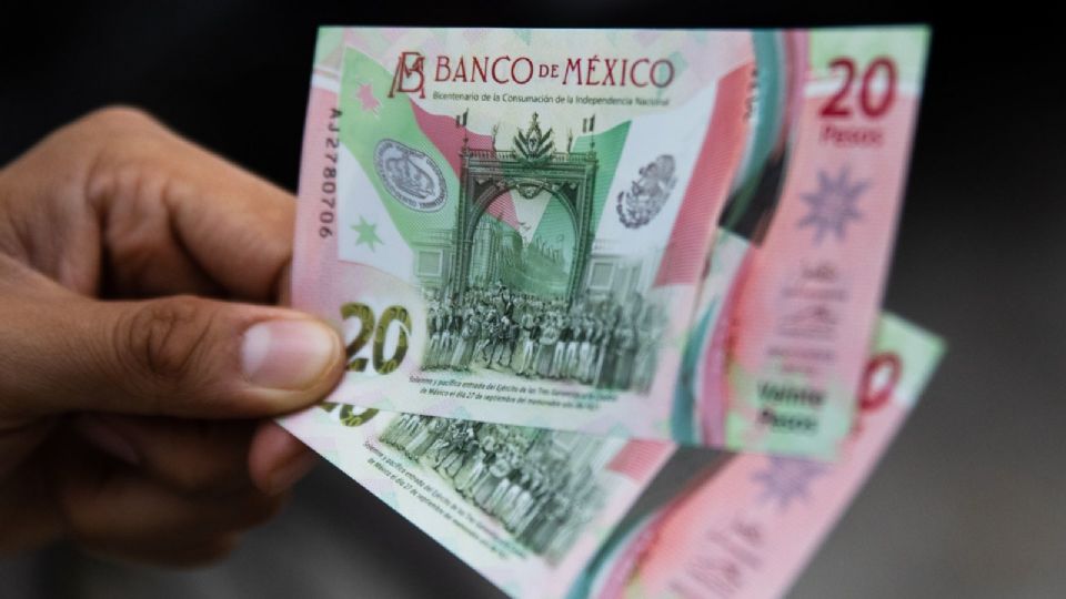 El billete de 20 pesos conmemorativo del bicentenario de la Independencia de México.