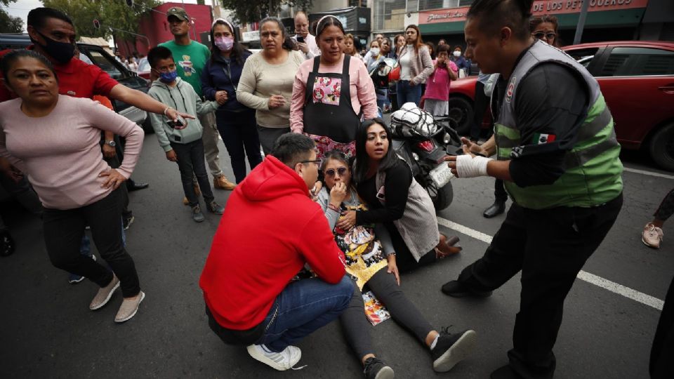 Trauma en las calles tras sismo registrado en la CDMX