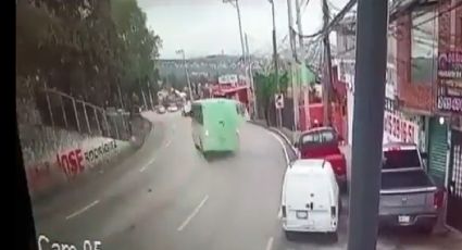 Momento exacto del accidente en la México-Cuernavaca que dejó varios lesionados: VIDEO