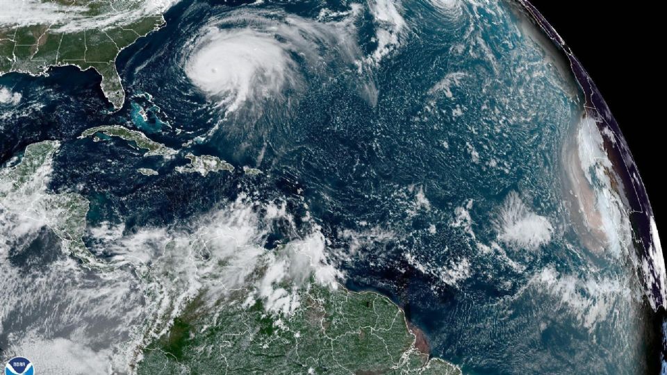 Aspectos del huracán 'Fiona' desde la vista de un satélite.
