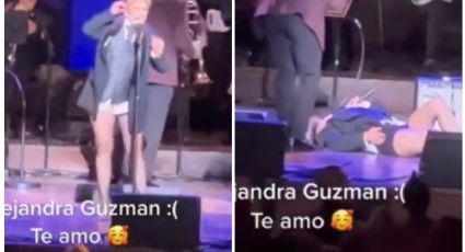 Alejandra Guzmán fue trasladada al hospital luego de caer en el escenario