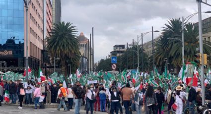 Integrantes de FRENAAA realizan marcha por la paz y unidad de México
