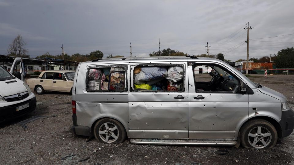 Un convoy fue impactado por un misil