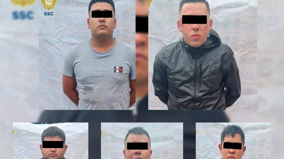 Cinco sujetos fueron detenidos por ser presuntamente extorsionadores en la alcaldía Iztapalapa.