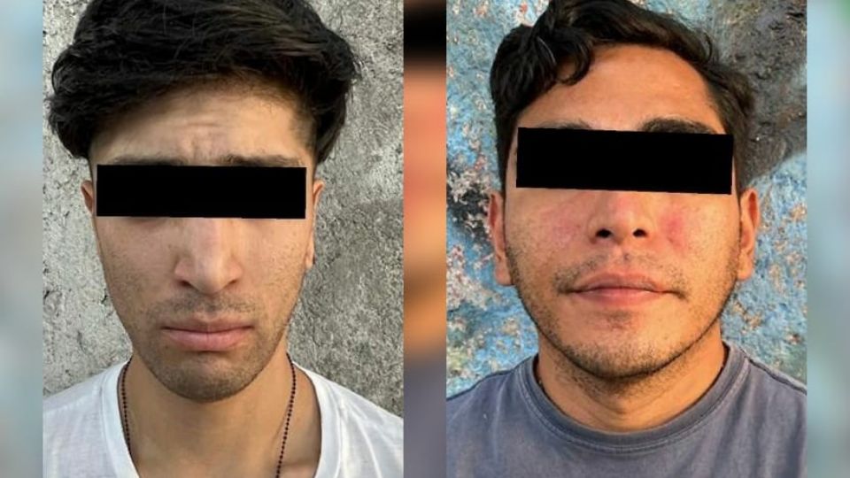 Dos sujetos detenidos en la alcaldía Cuauhtémoc.