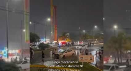 Juego mecánico en Cancún falla; usuarios se quedan dando vueltas por varios minutos