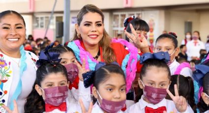 Distribuyen 600 mil uniformes escolares para estudiantes de 11 mil escuelas en Guerrero