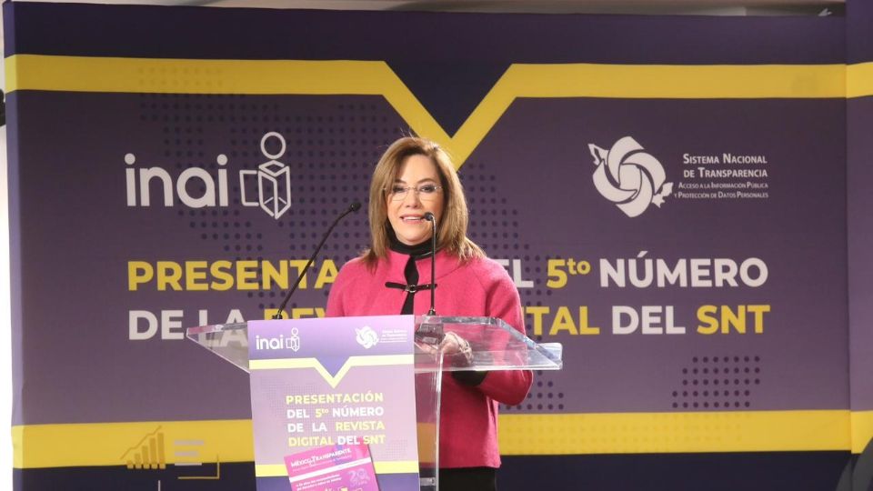 Blanca Lilia Ibarra, comisionada presidente del INAI.