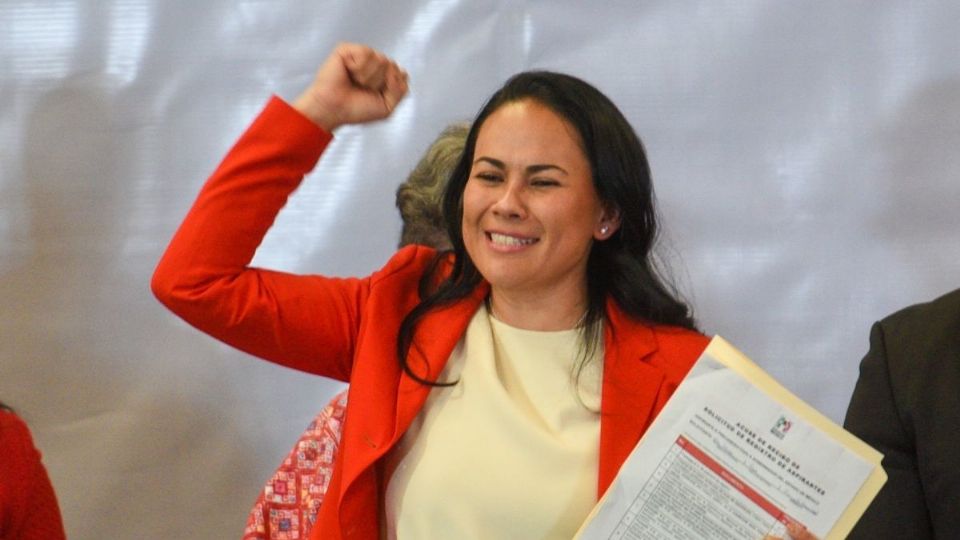 Alejandra del Moral, precandidata del PRI.
