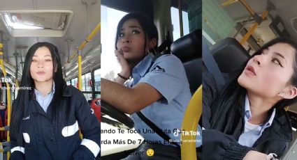 Conductora roba suspiros de viajeros en el transporte público | VIDEO
