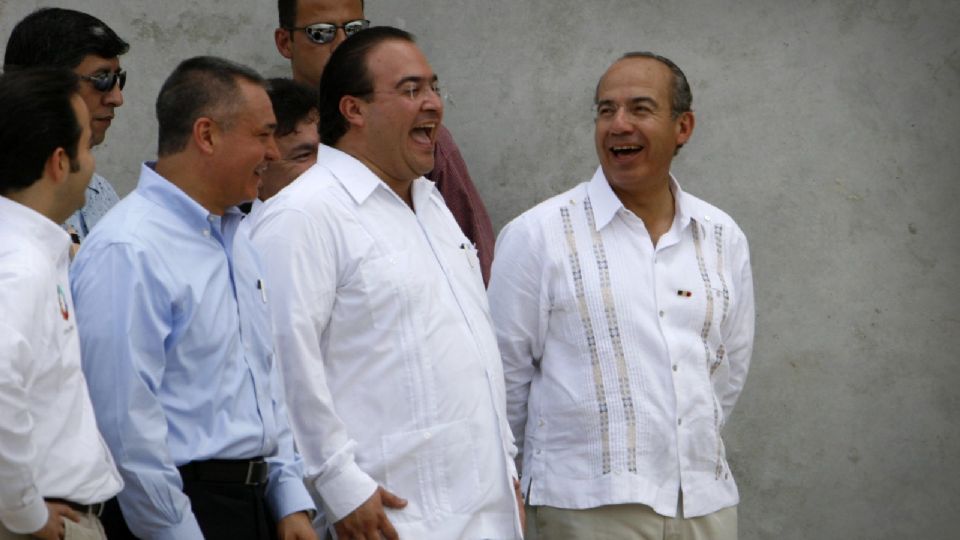 Felipe Calderón, Javier Duarte y García Luna.