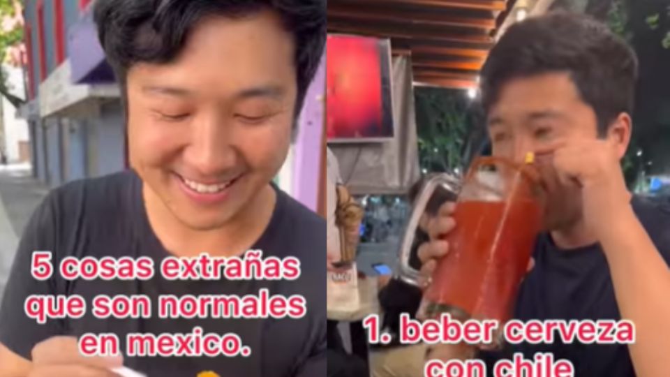 Extranjero hace video probando 'cosas extrañas' que hacen los mexicanos.