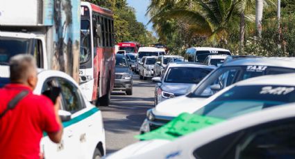 'Exageran un poquito': AMLO sobre cobertura de conflicto entre taxistas en QRoo