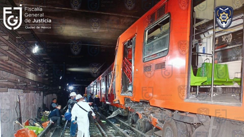 La FGJCDMX imputa al conductor del metro que chocó en la Línea 3 homicidio y lesiones.