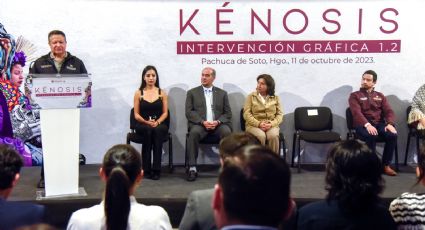 Julio Menchaca inaugura la exposición 'Kénosis intervención gráfica 1.2' en Hidalgo