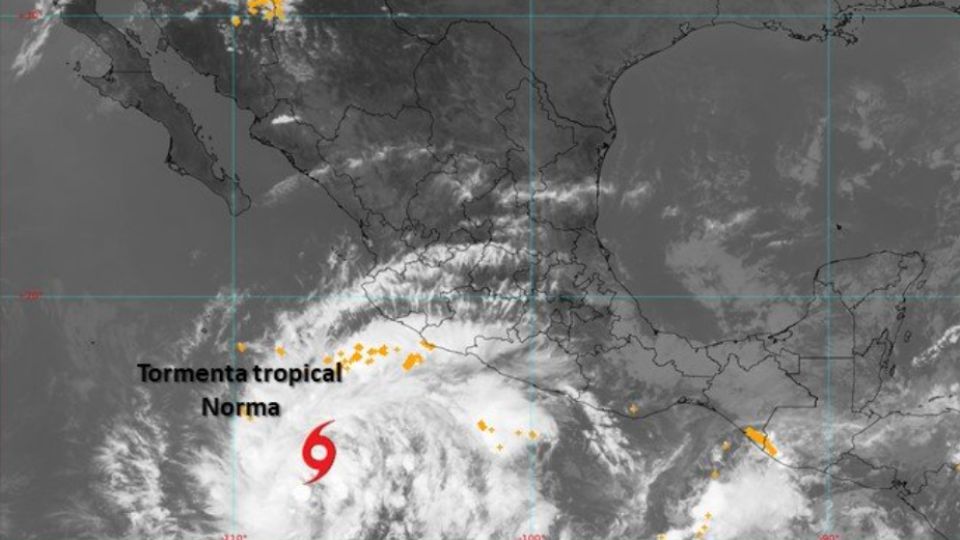 Se formó la tormenta tropical 'Norma'.