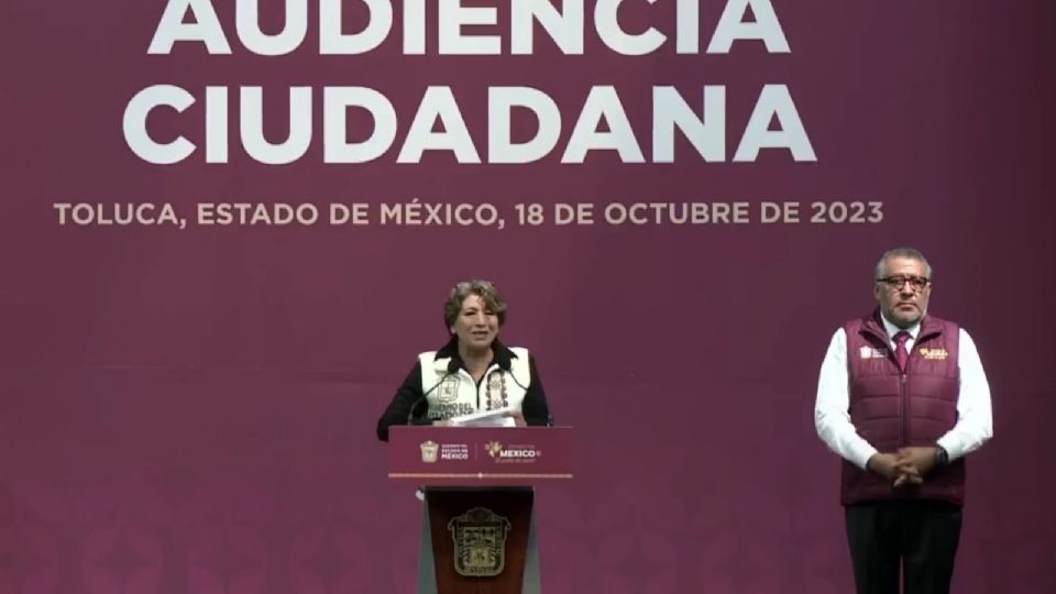 Delfina Gómez, gobernadora del Edomex.