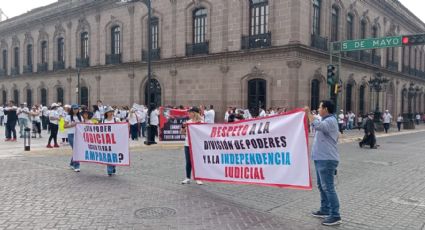 Trabajadores del Poder Judicial continúan protestas en Monterrey