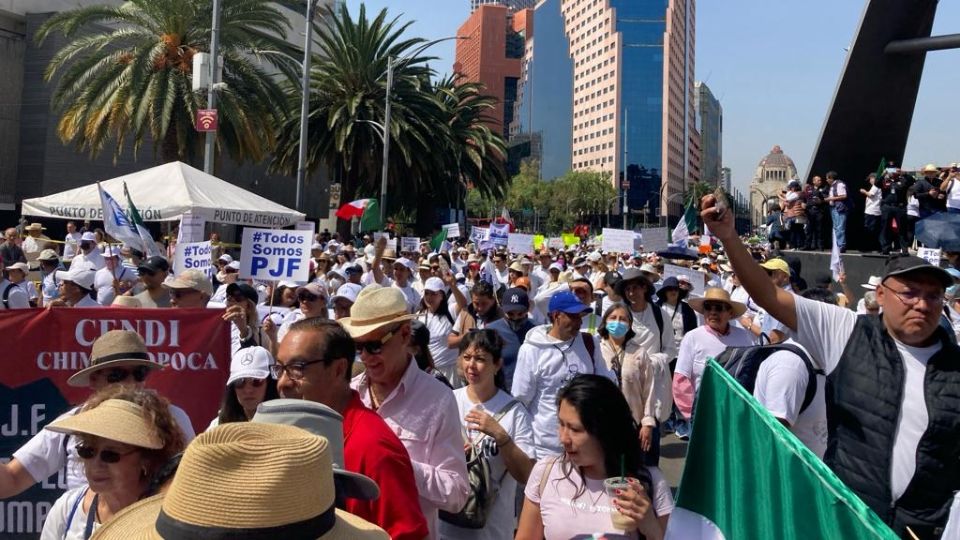 Trabajadores del PJF se manifiestan nuevamente en la CDMX.