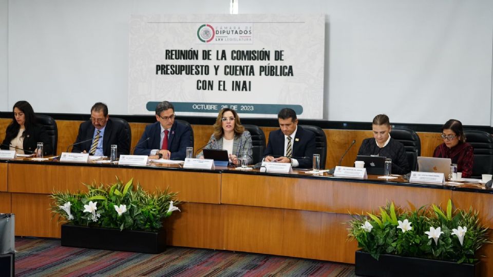 Integrantes del INAI se reunieron con diputados federales.