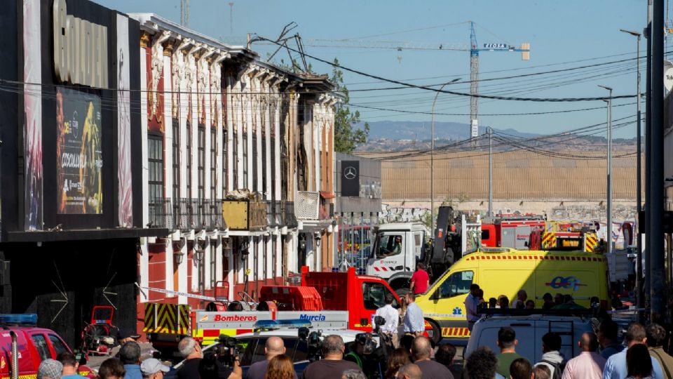 Así quedó la zona del desastre tras el incendio.