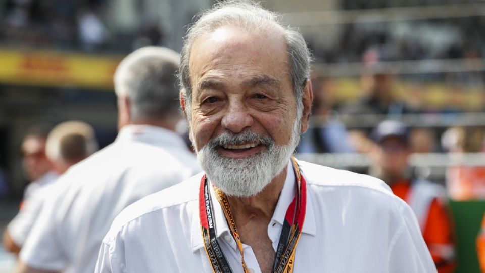 Carlos Slim durante el Gran Premio de Fórmula Uno de Ciudad de México de 2023.