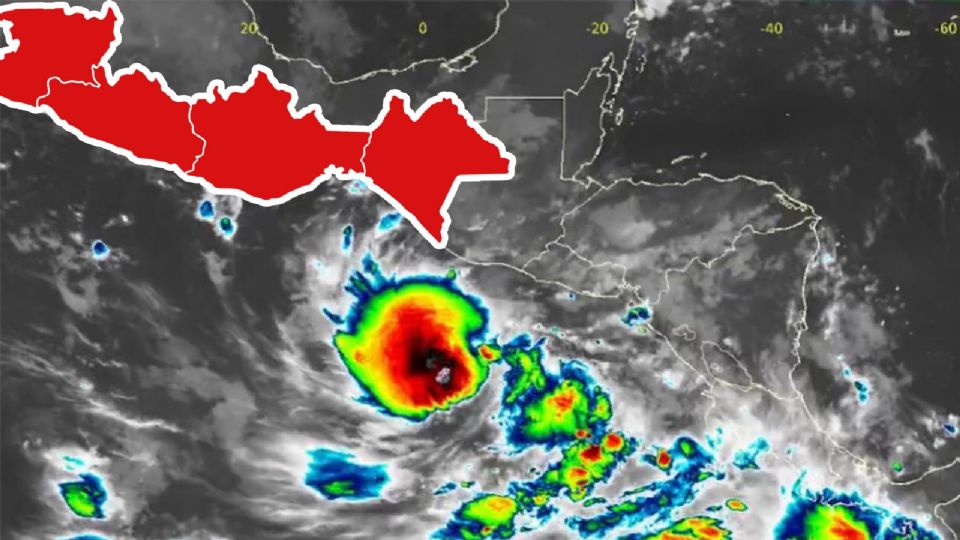 Tormenta Tropical 'Pilar' al sur de México.