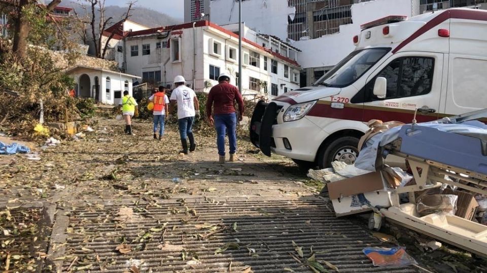 El HG de Acapulco resultó severamente afectado.