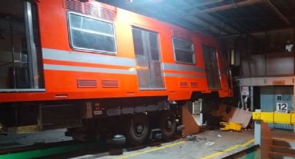 Metro de la Línea 6 impacta contra muro de taller en El Rosario