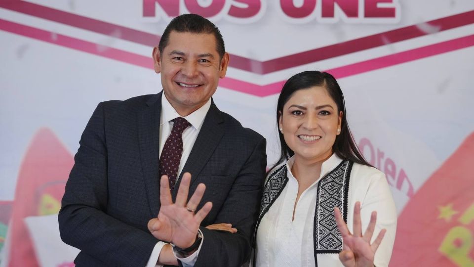 Alejandro Armenta y Claudia Rivera Vivanco, lideran la encuesta de Morena para Puebla.
