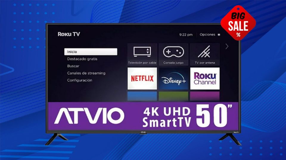 Walmart vende pantalla ATVIO de 50' como parte de sus ofertas de El Fin Irresistible 2023