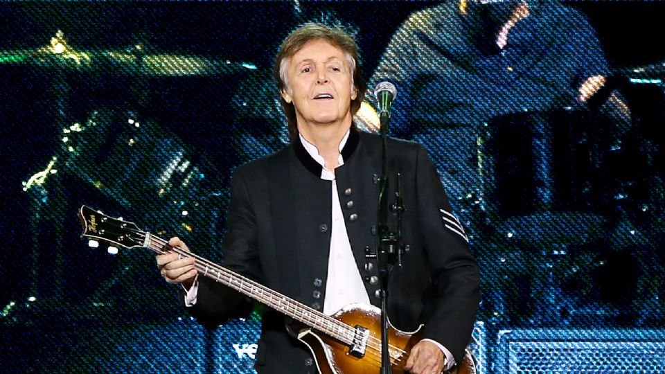 Paul McCartney cuando realizó un concierto en el estadio Azteca en 2012.