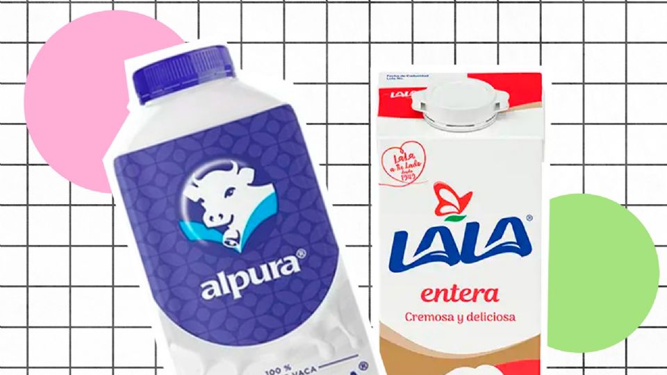 LALA y Alpura son dos marcas que venden leche.