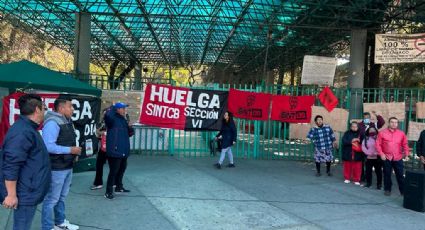 Trabajadores del Colegio de Bachilleres alistan bloqueos de vialidades y plantón
