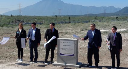 Samuel García y rector de la UANL colocan primer piedra del nuevo Hospital Universitario