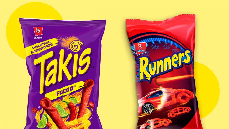 Takis y Runners son dos papas que pertenecen a la marca Barcel.