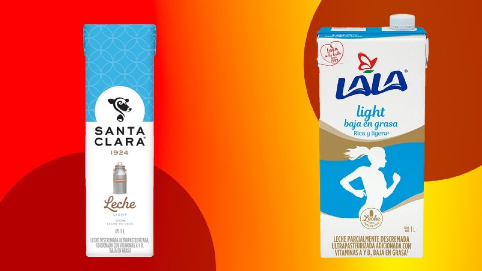 Santa Clara y LALA son dos marcas de leche.