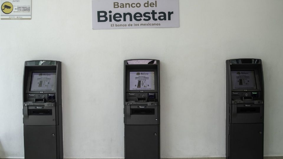 Cajeros automáticos del Banco del Bienestar.