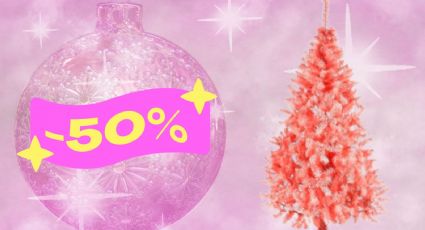 Liverpool: Árbol de Navidad rosa con más del 50% de descuento en línea