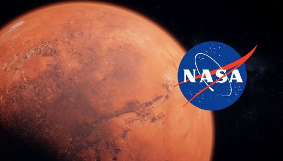 La NASA inmortaliza el horizonte de Marte en una foto única con una de sus lunas