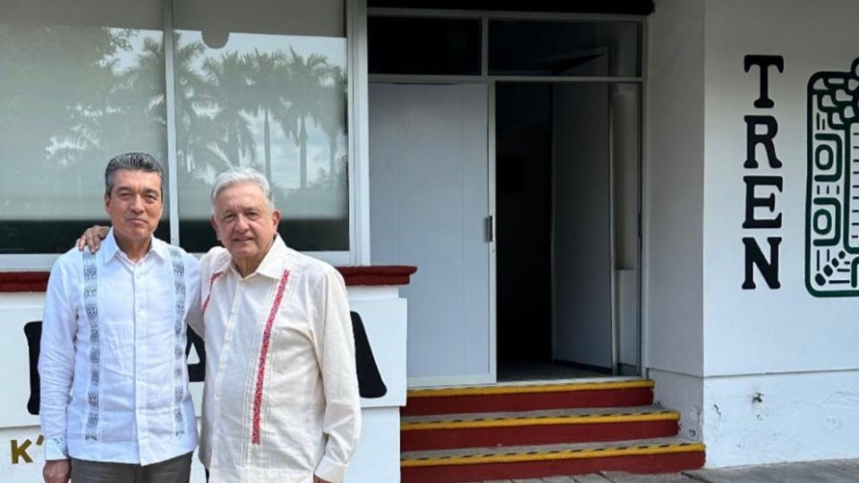 Rutilio Escandón, gobernador de Chiapas y el presidente López Obrador.