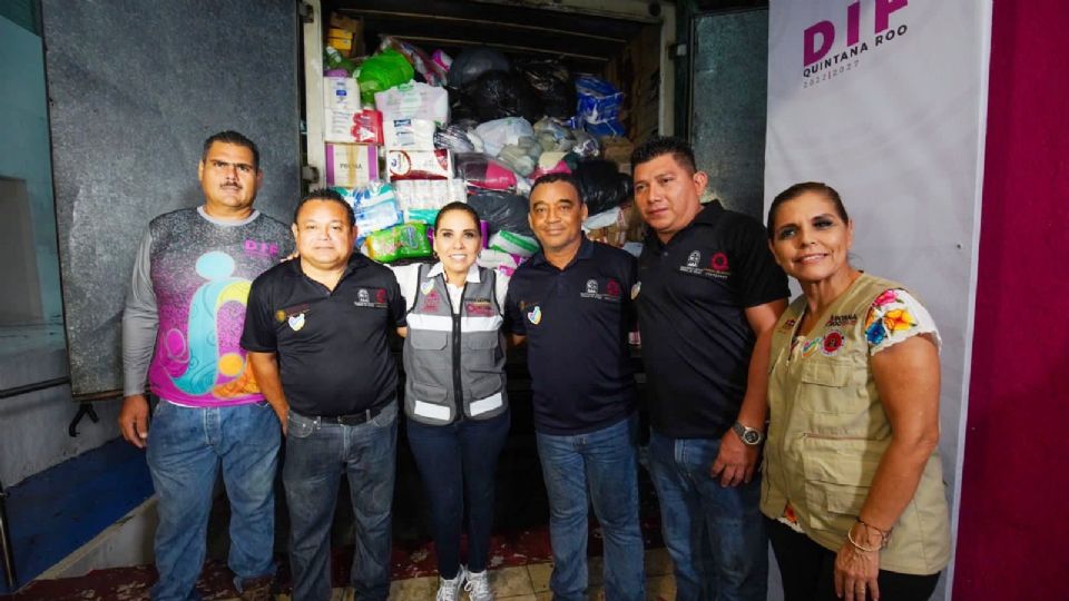 Llega a Guerrero ayuda humanitaria de Quintana Roo.