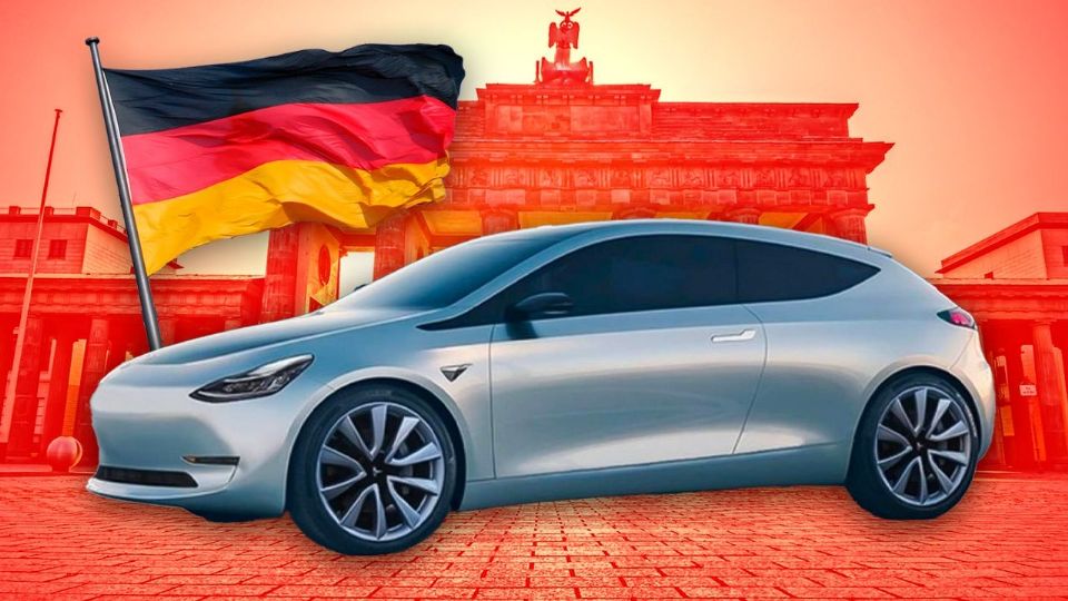 Auto de Tesla alemán