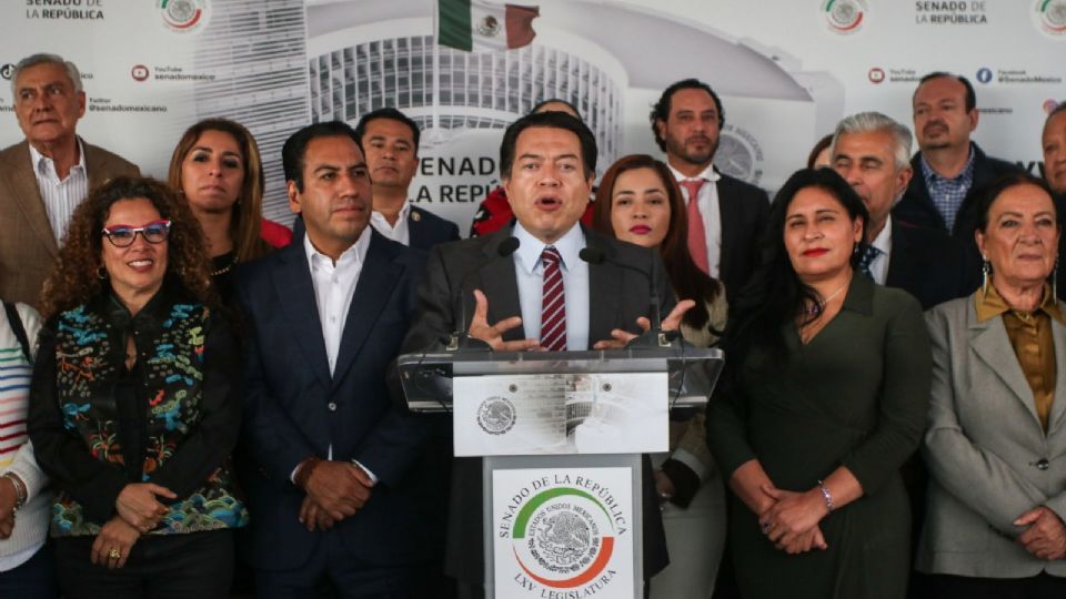 Mario Delgado Carrillo, dirigente nacional de Morena, en el Senado.