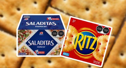 Ritz vs Saladitas: ¿Qué marca de galletas saladas tiene menos sodio, según la Profeco?