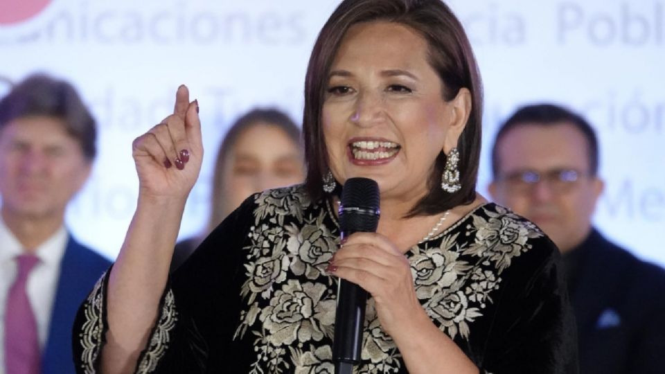 Xóchilt Gálvez, candidata a la presidencia por el Frente Amplio por México.