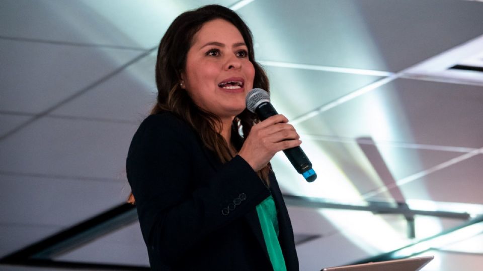 Karen Castrejón Trujillo, presidenta del Partido Verde Ecologista de México.