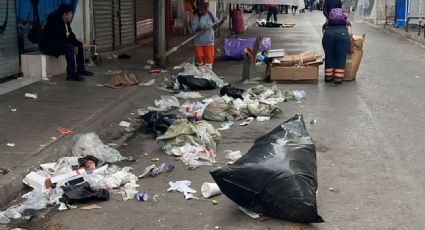 Temporada navideña deja 43 toneladas de basura en el centro de Monterrey