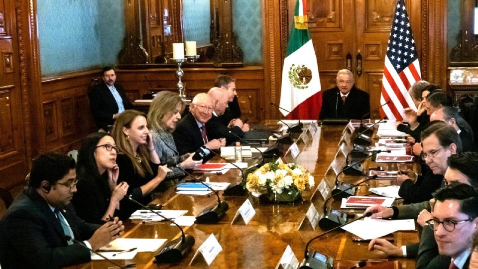 Reunión de AMLO con funcionarios de EU.